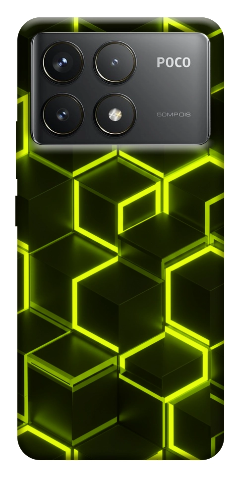 Чохол Neon hexagon для Xiaomi Poco F6 Pro