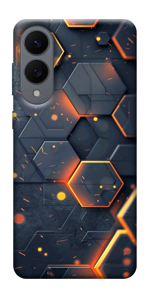 Чехол Burning hex pattern для Galaxy S25 Edge
