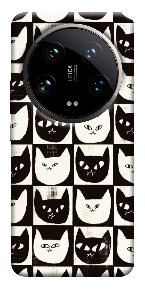 Чохол Котячі шахи для Xiaomi 14 Ultra
