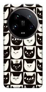 Чохол Котячі шахи для Xiaomi 14 Ultra