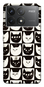 Чохол Котячі шахи для Xiaomi Poco F6 Pro