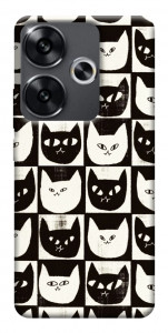 Чохол Котячі шахи для Xiaomi Poco F6