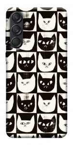 Чохол Котячі шахи для Galaxy M55