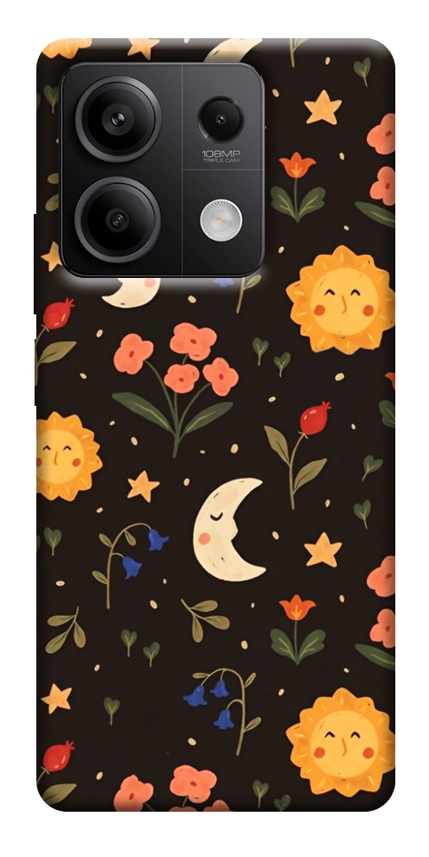 Чехол Полевые цветы для Xiaomi Redmi Note 13 5G