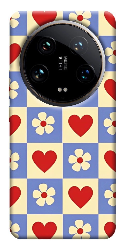 Чохол Серця-квіточки для Xiaomi 14 Ultra