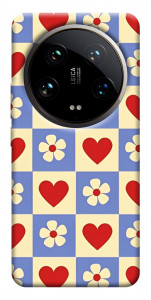 Чохол Серця-квіточки для Xiaomi 14 Ultra