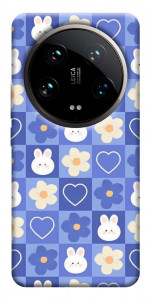 Чохол Кролики-квіточки для Xiaomi 14 Ultra