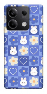 Чохол Кролики-квіточки для Xiaomi Redmi Note 13 5G