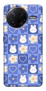 Чохол Кролики-квіточки для Xiaomi Poco F7 Pro