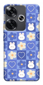 Чохол Кролики-квіточки для Xiaomi Poco F6
