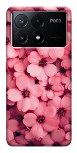 Чехол Pink flowers для Xiaomi Poco X6 Pro