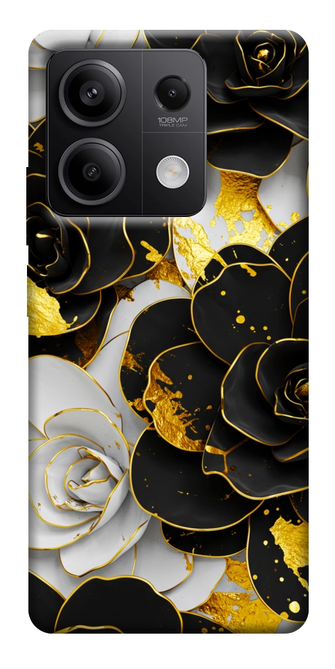 Чохол Flower black-white для Xiaomi Redmi Note 13 5G