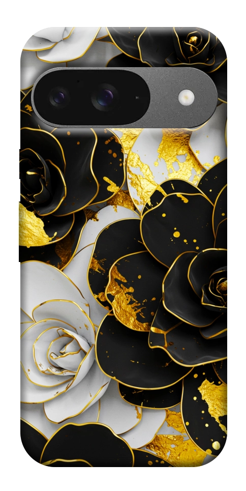 Чехол Flower black-white для Google Pixel 10 Pro