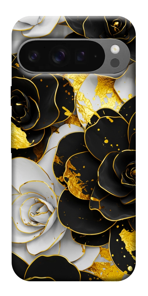 Чохол Flower black-white для Google Pixel 10 Pro XL