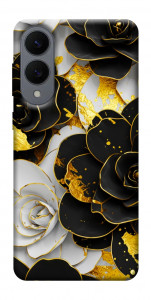 Чехол Flower black-white для Galaxy S25 Edge