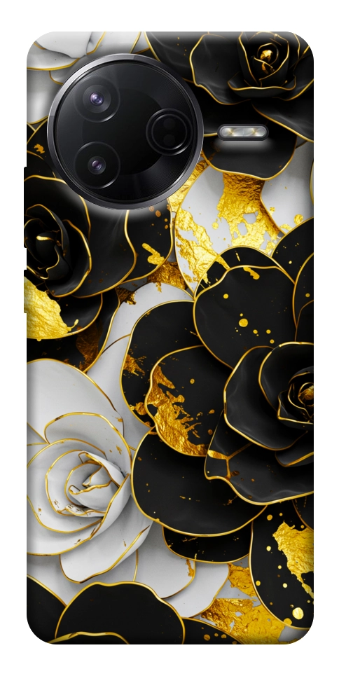 Чехол Flower black-white для Xiaomi Poco F7 Pro