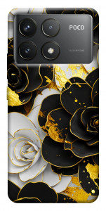 Чохол Flower black-white для Xiaomi Poco F6 Pro