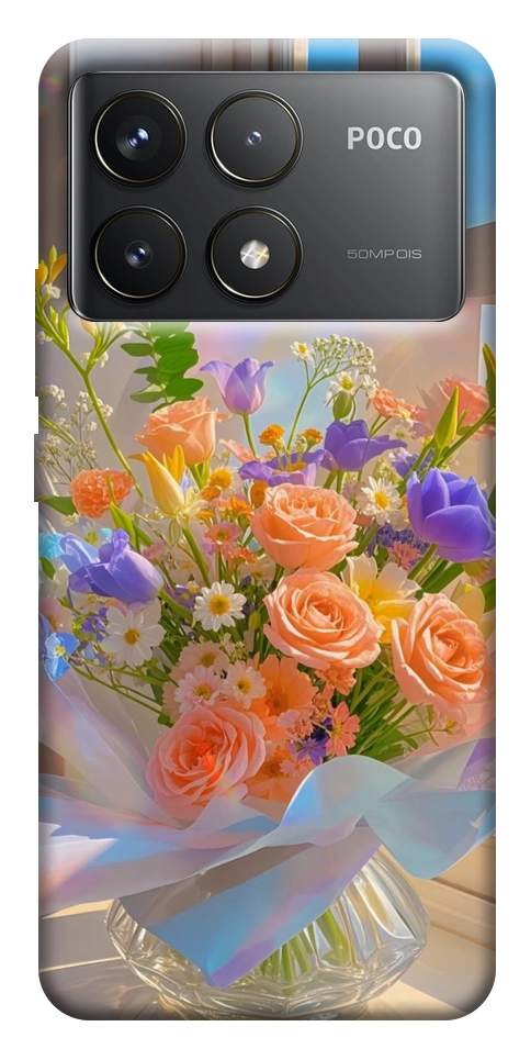 Чехол Яркий букет для Xiaomi Poco F6 Pro