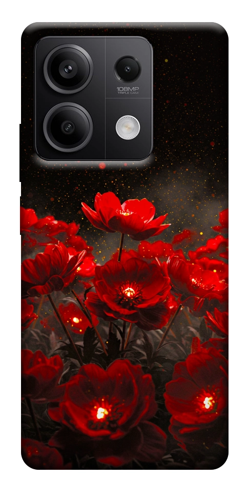 Чохол Burning flowers для Xiaomi Redmi Note 13 5G