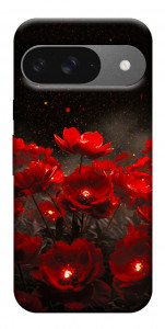 Чохол Burning flowers для Google Pixel 10 Pro