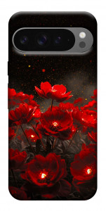 Чохол Burning flowers для Google Pixel 10 Pro XL