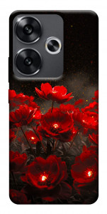 Чохол Burning flowers для Xiaomi Poco F6