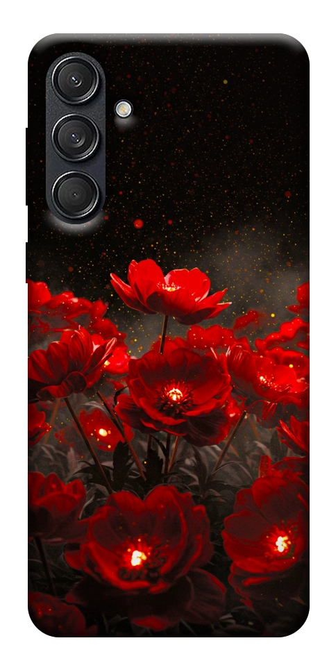 Чохол Burning flowers для Galaxy M55