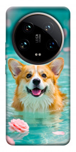 Чохол Swimming corgi для Xiaomi 14 Ultra