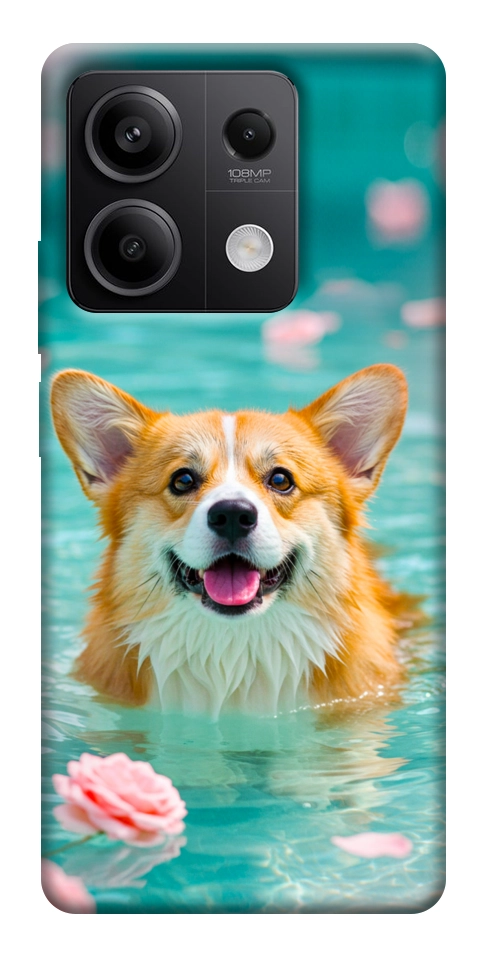 Чехол Swimming corgi для Xiaomi Redmi Note 13 5G