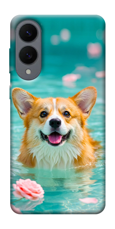 Чехол Swimming corgi для Galaxy S25 Edge