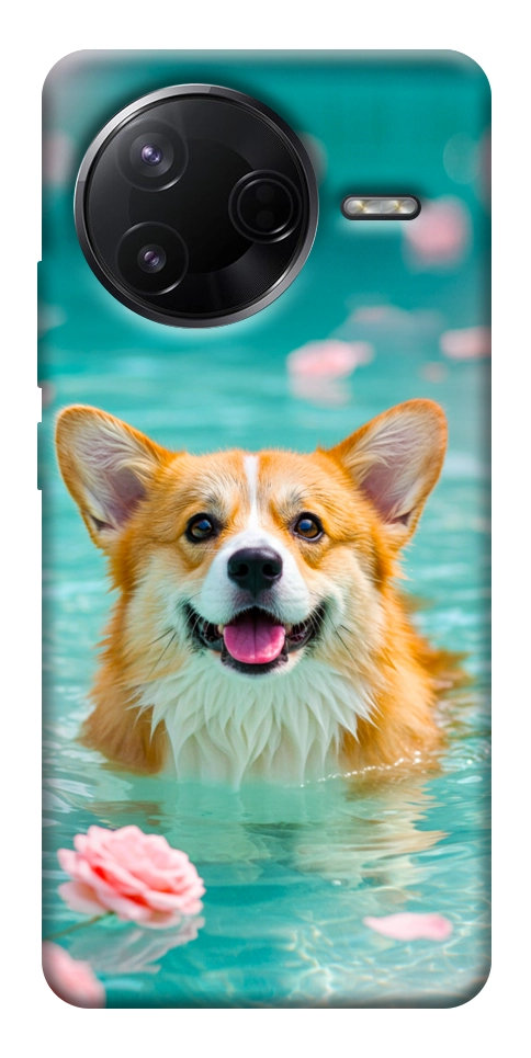 Чехол Swimming corgi для Xiaomi Poco F7 Pro