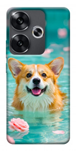 Чохол Swimming corgi для Xiaomi Poco F6