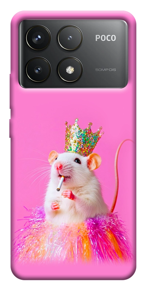 Чохол Гламурний щур для Xiaomi Poco F6 Pro