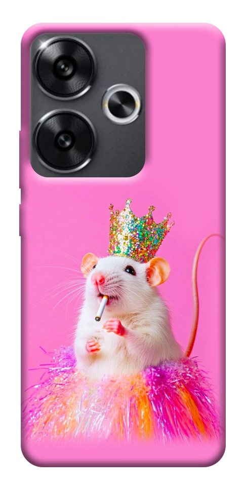 Чохол Гламурний щур для Xiaomi Poco F6