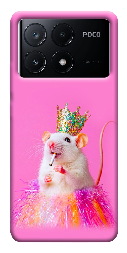 Чехол Гламурная крыса для Xiaomi Poco X6 Pro