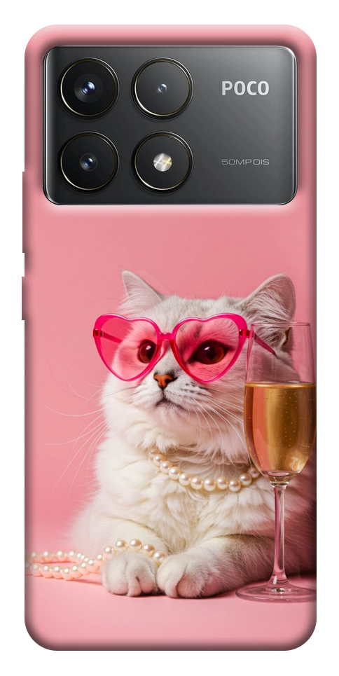 Чохол Pinky cat для Xiaomi Poco F6 Pro