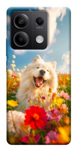 Чохол Happy dog in flowers для Xiaomi Redmi Note 13 5G