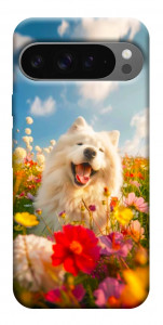 Чохол Happy dog in flowers для Google Pixel 10 Pro XL