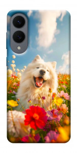 Чехол Happy dog in flowers для Galaxy S25 Edge