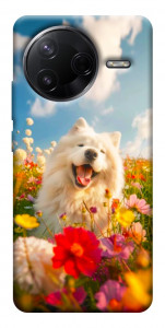 Чохол Happy dog in flowers для Xiaomi Poco F7 Pro