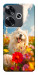 Чохол Happy dog in flowers для Xiaomi Poco F6
