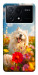Чохол Happy dog in flowers для Xiaomi Poco X6 Pro