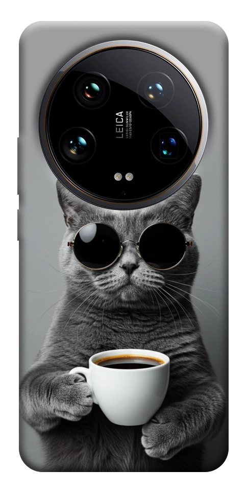 Чохол Grey cat coffee для Xiaomi 14 Ultra