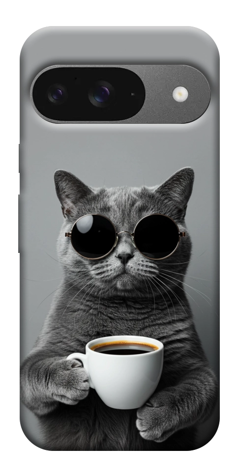 Чехол Grey cat coffee для Google Pixel 10 Pro