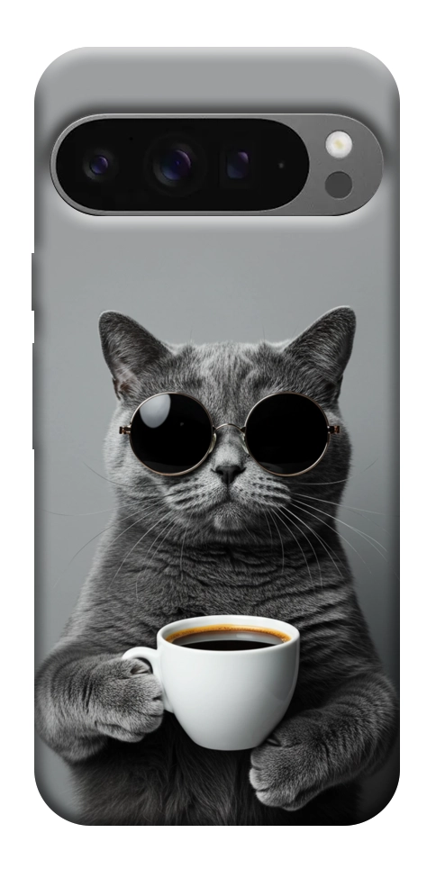 Чохол Grey cat coffee для Google Pixel 10 Pro XL