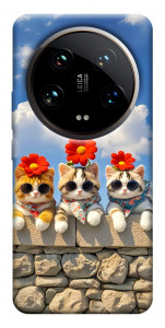 Чохол Flower cats для Xiaomi 14 Ultra