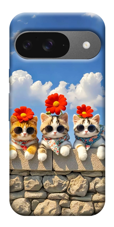 Чохол Flower cats для Google Pixel 10 Pro