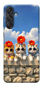 Чохол Flower cats для Galaxy M55