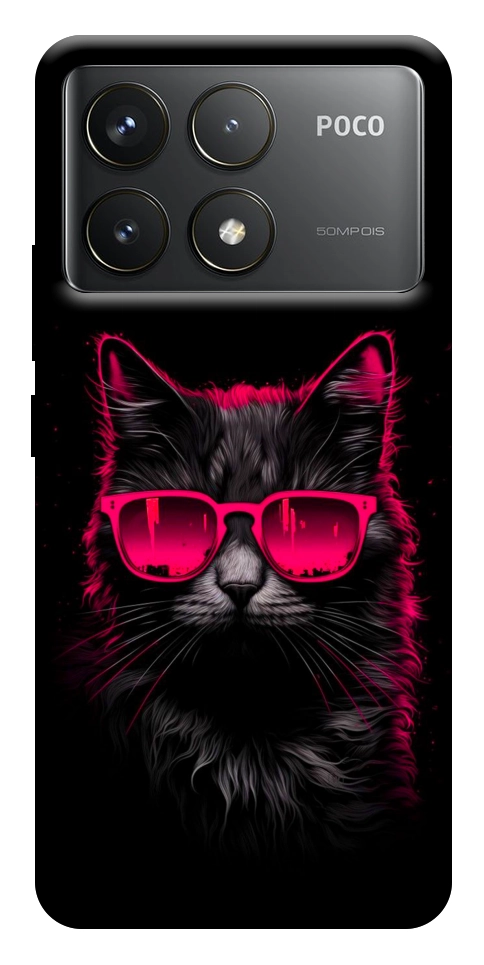 Чохол Cyberpunk cat для Xiaomi Poco F6 Pro