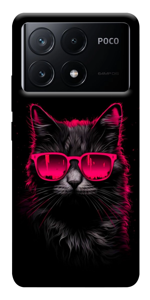 Чехол Cyberpunk cat для Xiaomi Poco X6 Pro